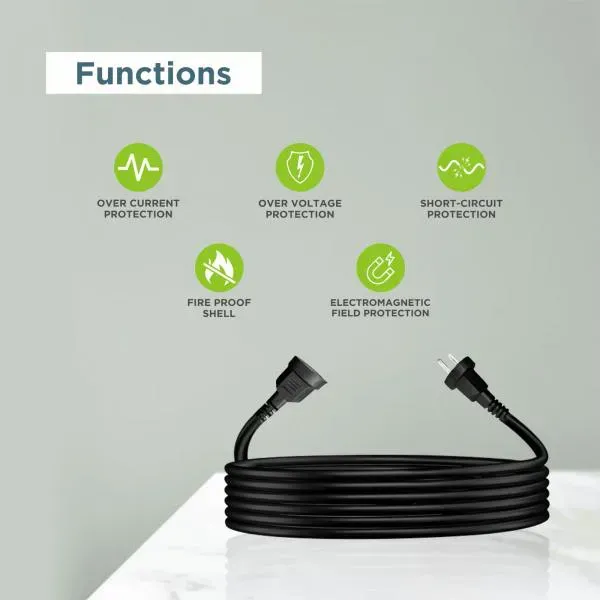Multybyte Power Cable Extension Cord 5m 2 Pin view 3